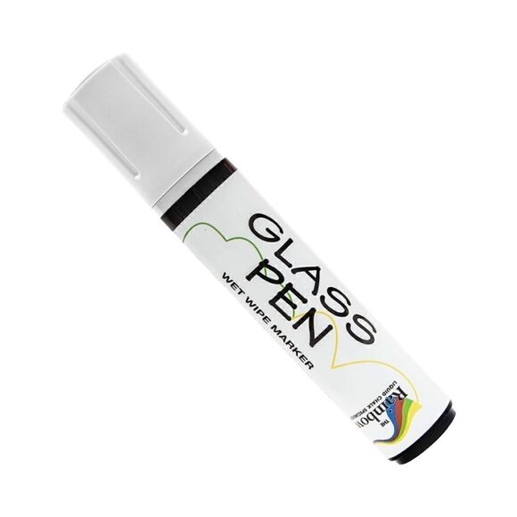 2 Rainbow Chalk Specialists White Glass Pens 15mm Broad NWT - Picture 1 of 3